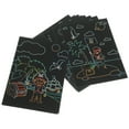 thumbnail image 2 of 5Pcs Scratch Art Kit Drawing Paper Pads for Kids Creativity Development Free Time Entertainment Home Use, 2 of 8