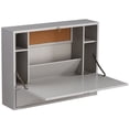 thumbnail image 1 of SEI Furniture Willingham Wall Mount Folding Desk, Gray, 1 of 2
