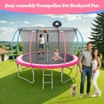 thumbnail image 5 of Trampoline for Kids and Adults, Segmart 10Ft Trampoline with Basketball Hoop & Enclosure Net, 5 of 9