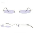 thumbnail image 2 of Popular! Women Man Vintage Transparent Small Frame Sunglasses Retro Eyewear Fashion, 2 of 3
