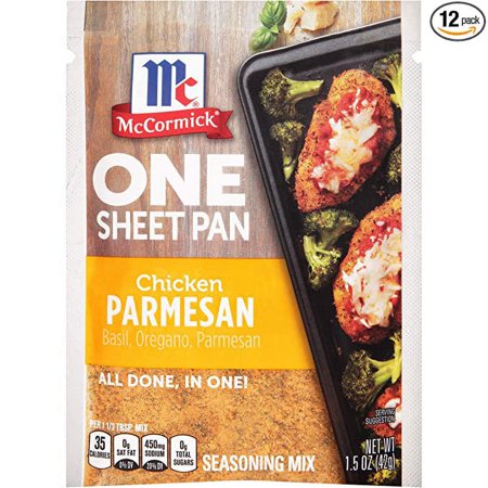 McCormick One Sheet Pan Chicken Parmesan Seasoning Mix  1.5 oz (Pack of 12)