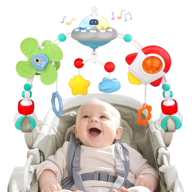 Baby Stroller Arch Toys Qesfir Musical para bebés