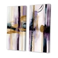 thumbnail image 3 of Designart "Purple and Gold Geometric Geode I" Abstract Geometric Wall Art Set Of 2 - Purple Geometric Gallery Wall Set For Home Decor, 3 of 7