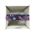 thumbnail image 4 of FUIALDOLG Stylish Tissue Box Cover Waterproof, Purple Paisley Floral Square PU Leather Tissue Box Holder, Modern Facial Paper Organizer Dispenser for Bathroom, Car, 5.1''X5.1''X5.5'', 4 of 7
