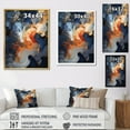 thumbnail image 4 of Designart "Aerial View Of Usa Art I" Usa Map Floater Framed Wall Art Living Room, 4 of 5