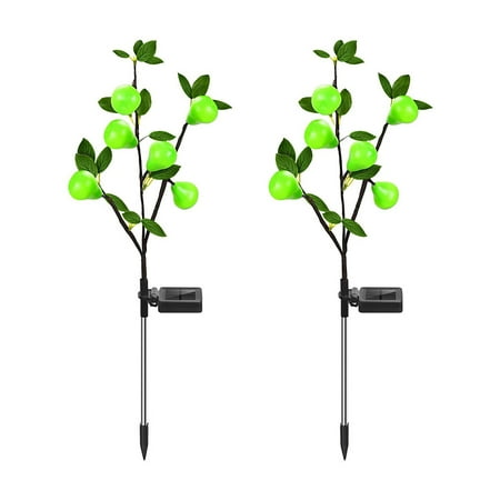 

Yard Decoration Lights-Solar Green Light Tree Lights Garden Decoration Solar Tree Lights Pear Branch Meadow Lights（2pc）