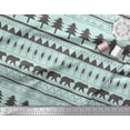 thumbnail image 2 of Soimoi Green Poly Georgette Fabric Tribal African Decor Fabric Printed Yard 42 Inch Wide, 2 of 3