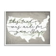 thumbnail image 4 of Stupell Industries Rustic Americana Cursive Typography Quote USA Map Framed Wall Art, 20 x 16, Design by Lil' Rue, 4 of 5