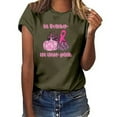 thumbnail image 1 of CEHVOM Halloween Femmes Décontracté Été Imprimé Manches Courtes Col Rond T-Shirt Ample Blouse Hauts, 1 of 5
