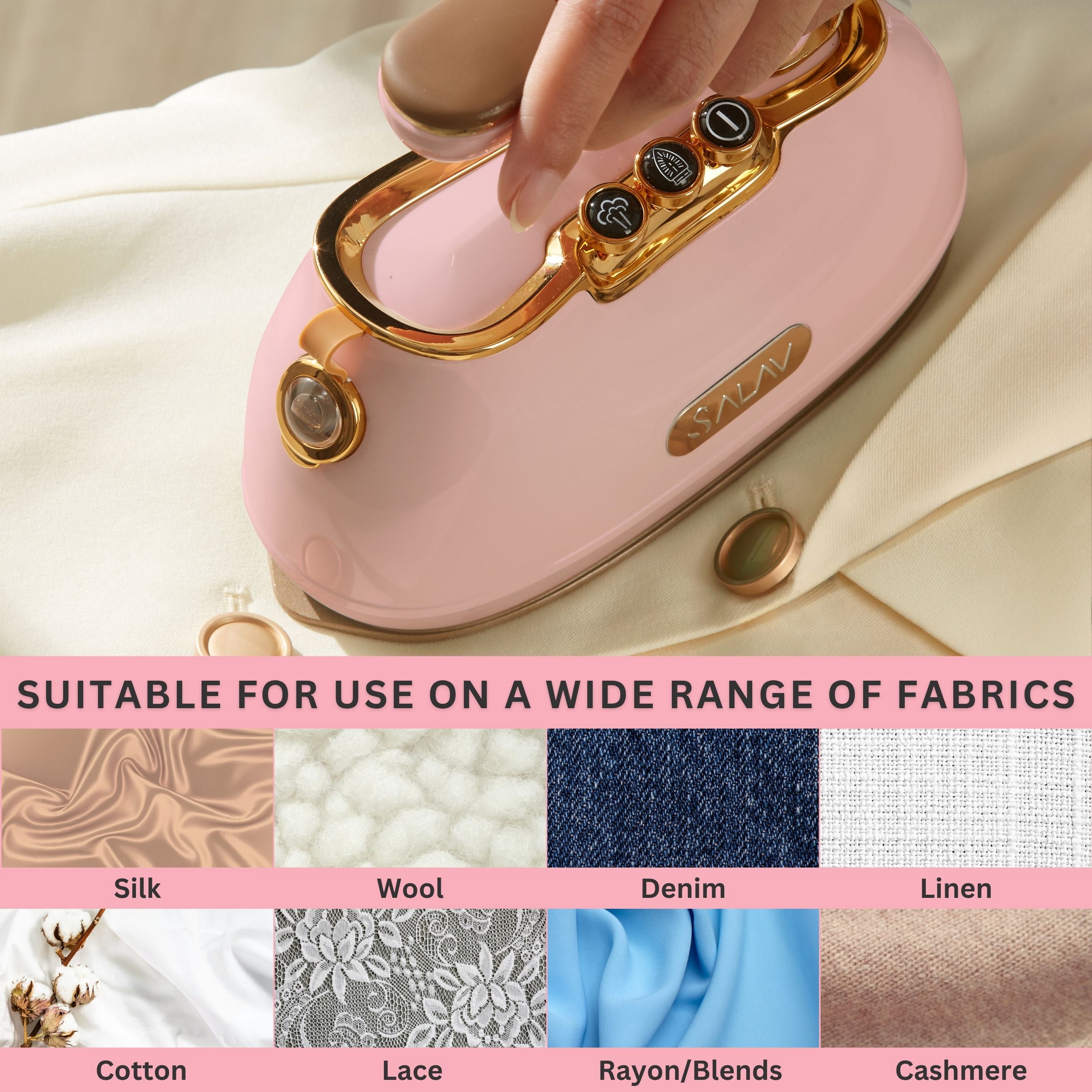IS-900 Retro Edition Duopress Steamer and Iron, Rose