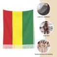 thumbnail image 5 of Women Ethiopian Flag Scarf Large Shawls For Travel Office, 5 of 6