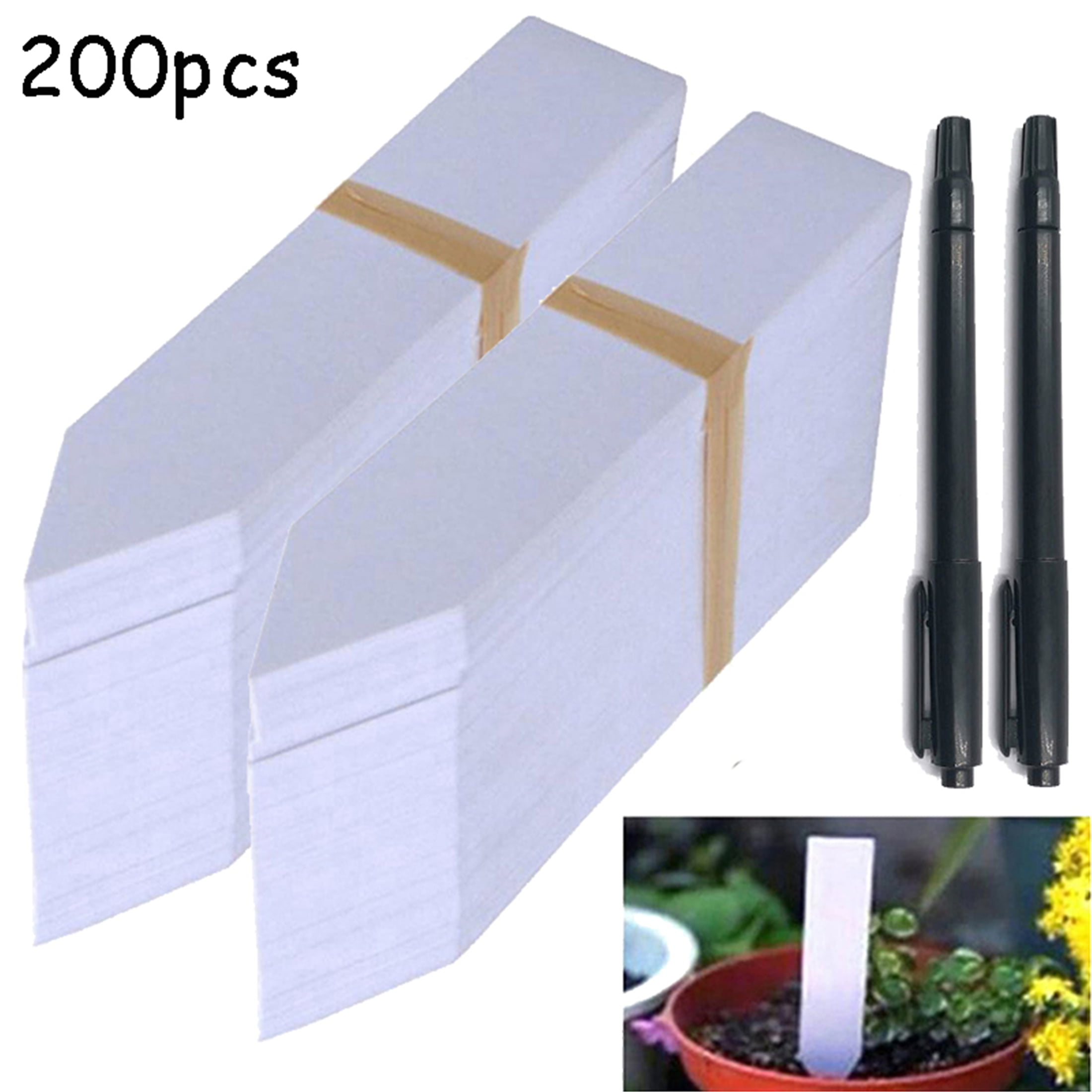Details about   100* Plastic Plant Stakes Markers Waterproof Garden Nursery Plant Tags I7G4 