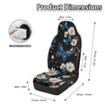 thumbnail image 6 of Chririnla Moonlit Daisy & Blue Butterfly Pattern Front Seat Covers Polyester Waterproof Easy to Install Car Seat Protectors for Auto, 6 of 12