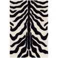 thumbnail image 1 of Safavieh Cambridge Collection CAM709Q Handmade Moroccan Geometric Ivory and Black Premium Wool Area Rug (5' x 8'), 1 of 10