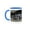Blue/White, variant on 3drose, American Badger Peeking Out of Den, 11oz Two-tone Green Mug
