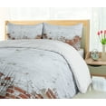 thumbnail image 5 of Ambesonne White Duvet Cover Sets, Aged Vintage Brick Wall, 2-Queen, Red, 5 of 7