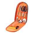 thumbnail image 1 of facefd Camping Cookware Set Accessories Outdoor Use Garden Barbecue Cooker Kitchen Utensil with Storage Bag Kitchenware Tool Accessory Colorful, 1 of 6
