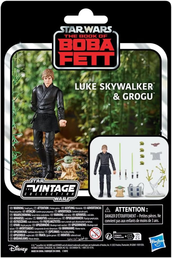 Star Wars: The Book of Boba Fett Vintage Collection Luke Skywalker & Grogu Figures Set