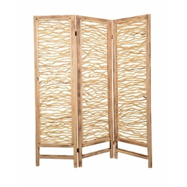 60 X 69 Brown 3 Panel Wood Foldable Screen 60 X 69 Brown 3 Panel Wood Foldable Screen
