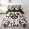thumbnail image 2 of Homewish Hippie Moth Teens Bedding Comforter Set 7pcs, Magic Bohemian Butterfly Queen Bedding Sets, Rustic Flower Plant Reversible Queen Sheet Sets, Luxury Bedroom Decor, 2 of 7