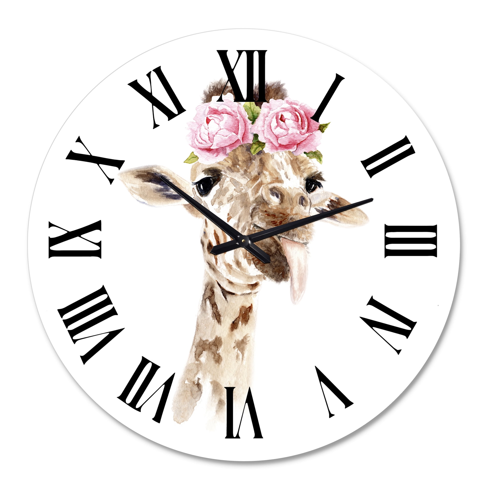Designart 1 in Quartz Farmhouse Wall Clock