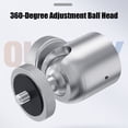 thumbnail image 4 of Pebbuoy Aluminum Alloy Mini Ball Head 360 Degree Rotatable 1/4 3/8-inch Screw Metal LED Video Light Cell Phone DSLR Camera Monopod Tripod Head Mount Adapter Camera Accessories, 4 of 8
