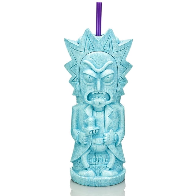 Vaso Geeki Tikis Rick & Morty Rick Sanchez, 750 ml, oficial