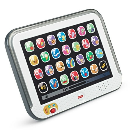 Fisher-Price Laugh & Learn Smart Stages Tablet Electronic Learning Toy for Infant & Toddler, Gray