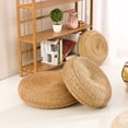 thumbnail image 3 of Esteras de hierba, cojines, esteras circulares gruesas para la ceremonia del té, esteras de ratán, esteras de tatami, esteras de meditación de yoga, esteras de suelo, esteras para sentarse, 3 of 6