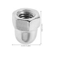 thumbnail image 2 of BESTYASH 20 Pcs Embouts de Vis Protecteurs Argent Acier Inoxydable Dôme pour Écrous 0.39x0.28x0.28 Po, 2 of 7