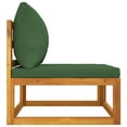 thumbnail image 3 of vidaXL 2 Piece Garden Sofa Set with Cushions Solid Wood Acacia, 3 of 5