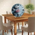 thumbnail image 5 of ZXCXRQFa Water Flower Zen Stone Natural Wall Clocks for Living Room Decor,Kitchen Clocks Wall Battery Operated - 10 Inch Round Bathroom Wall Clock Silent Non-Ticking, 5 of 7