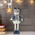 thumbnail image 5 of Cute Snowman Christmas Knitted Doll 20 Inch Handmade Winter Snowman Figurine with Hat Scarf Coat Figurines Plush Snowman Doll Ornaments for Centerpieces Table Tree Topper, 5 of 6