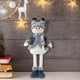 thumbnail image 5 of Muñeco de nieve de ganchillo de tela azul, hecho a mano, regalo de Navidad, escultura de interior, decoración de escritorio de invierno, bandeja escalonada, d JASKFLY, 5 of 9