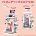thumbnail image 3 of Chuvikid Doctor Kit for Toddlers,Deluxe Pretend Medical Station Set with Mobile Cart,Birthday Gifts for Kids 3-12 Year Old, 3 of 8