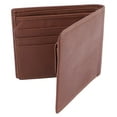 thumbnail image 3 of Bifold Wallet Pocket Wallet Light Brown Leather Multiple Slots Card Wallet for Men Adults Travel Daily, 3 of 10