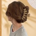 thumbnail image 4 of CSChome Pince à Cheveux en Plastique Croisée Pince à Cheveux Simple Couleur Unie Grande Queue de Cheval Pince à Cheveux Accessoires de Bain en Plastique, 4 of 6