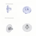 thumbnail image 2 of 925 Silver Plated Hypoallergenic Earring Backs and Hypoallergenic Soft Silicone Earring Backs - 200 Pieces, 2 of 9