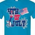 thumbnail image 4 of Inktastic 4th of July with Fireworks American Flag and Rocket T-Shirt, 4 of 5