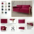 thumbnail image 7 of Castle Place Comtemporary Glam Velvet Upholstered Sofa, Champagne, 7 of 7