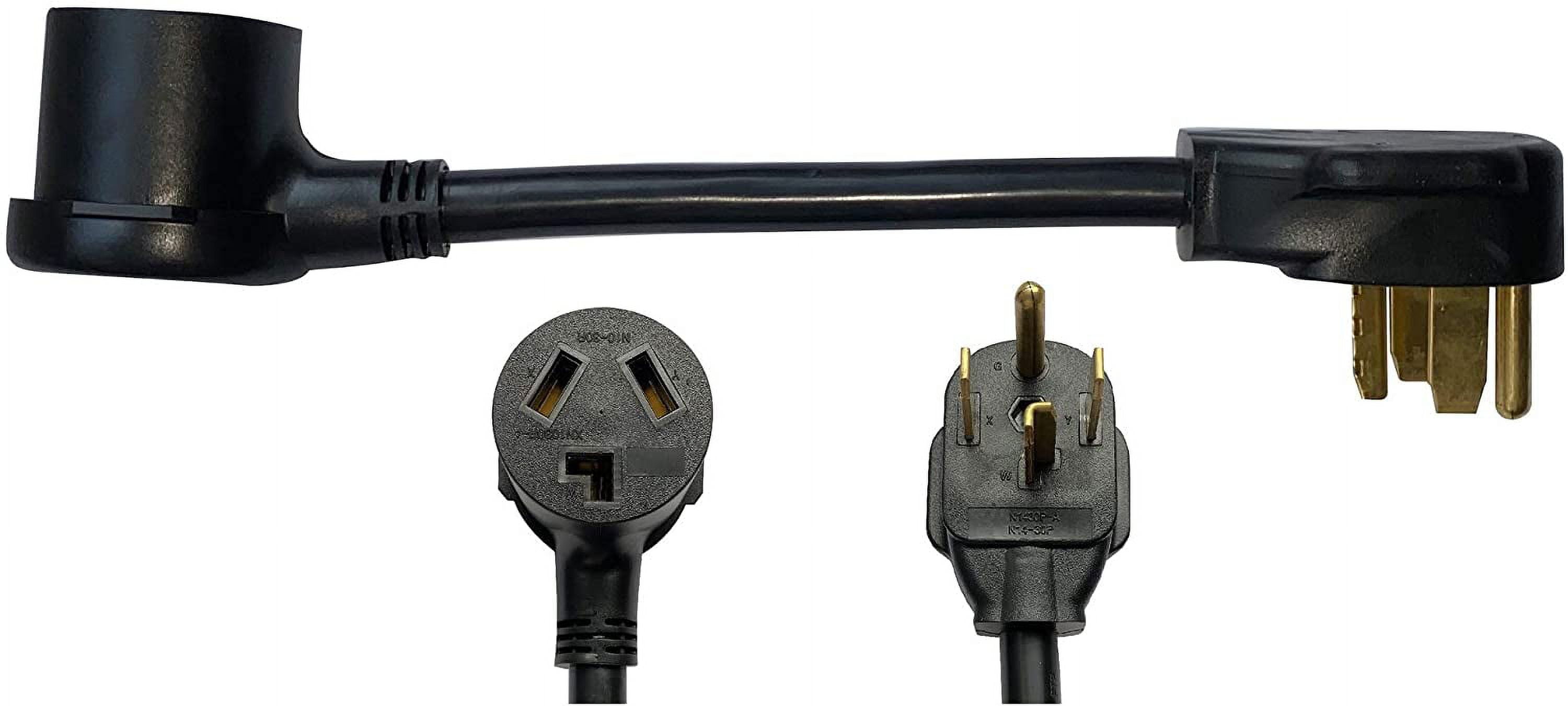 Adapter Outlet Electric Dryer Adapter, 30a 14-30p 4-prong to 10-30r 3-prong pigtail - 95410