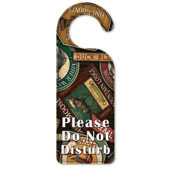 Do Not Disturb Door Knob Hanger Sign - Lodge Signs - Image by Dan Morris