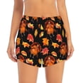 thumbnail image 2 of Goofa Thanksgiving Turkey 1 Printed Women 2 in 1 Running Shorts,Quick Dry Athletic Workout Shorts,High Waisted Athletic Shorts with Liner Pockets-Large, 2 of 9
