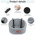 thumbnail image 3 of Asiento de coche para perros Lealchum para perros pequeños de hasta 14 kg, ultrasuave, 3 of 6
