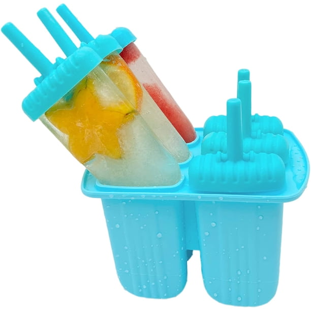 Popsicle Molds，Popsicle Mold 6 Pieces Popsicle Molds Silicone BPA Free ...