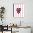 thumbnail image 3 of Stupell Industries Contemporary Glimmer Strawberry on Green Stripes Brown Floating Frame Canvas Art, 17 x 21, by LISH Creative, 3 of 8