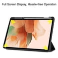 thumbnail image 3 of Pour Samsung Galaxy Tab S7 Lite T730 / T735 / Tab S7 Fe T736 Étui Horizontal à Rabat avec Support Pliable & Fonction Sommeil / Réveil & Emplacement pour Stylo, 3 of 5