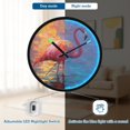 thumbnail image 5 of Indoor 12' Voice-Activated Luminous Decoration Wall Clock With LED Night Light Flamingo, 5 of 8