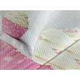 thumbnail image 4 of Ambesonne Pink and Blue Quilted Bedspread Set 3 Pcs, Cupcakes Photo Print, King Size, Pale Blue Cream Pink, 4 of 5