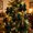 Green, variant on Velvet Christmas Tree Bow Pendant 8x6in Store Window Decor,White
